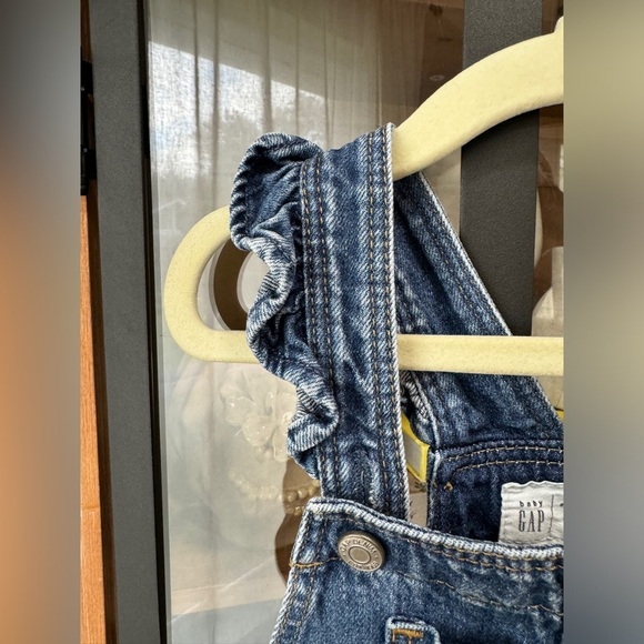 GAP Kids disney minnie mouse overalls embroidered toddler girl denim ruffles - Picture 5 of 10